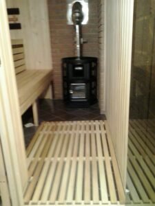 sauna z drewna
