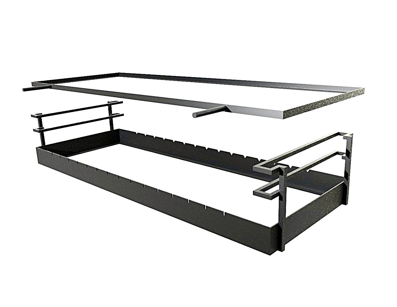 WKŁAD GRILL DO ZABUDOWY MUROWANY