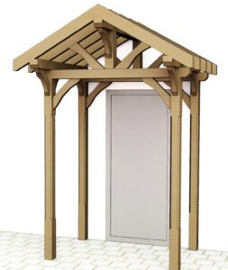 Daszek na drzwi drewniany