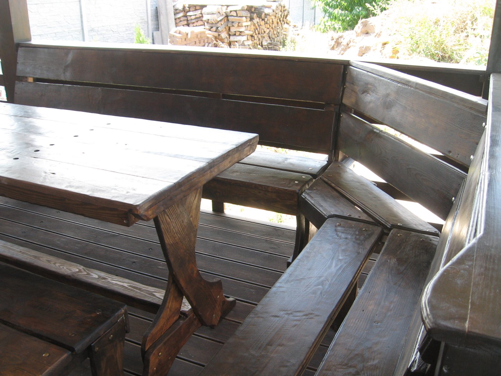 meble drewniane na taras