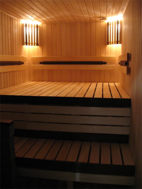 sauna z drewna