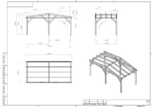 Konstrukcja drewnianego zadaszenia
