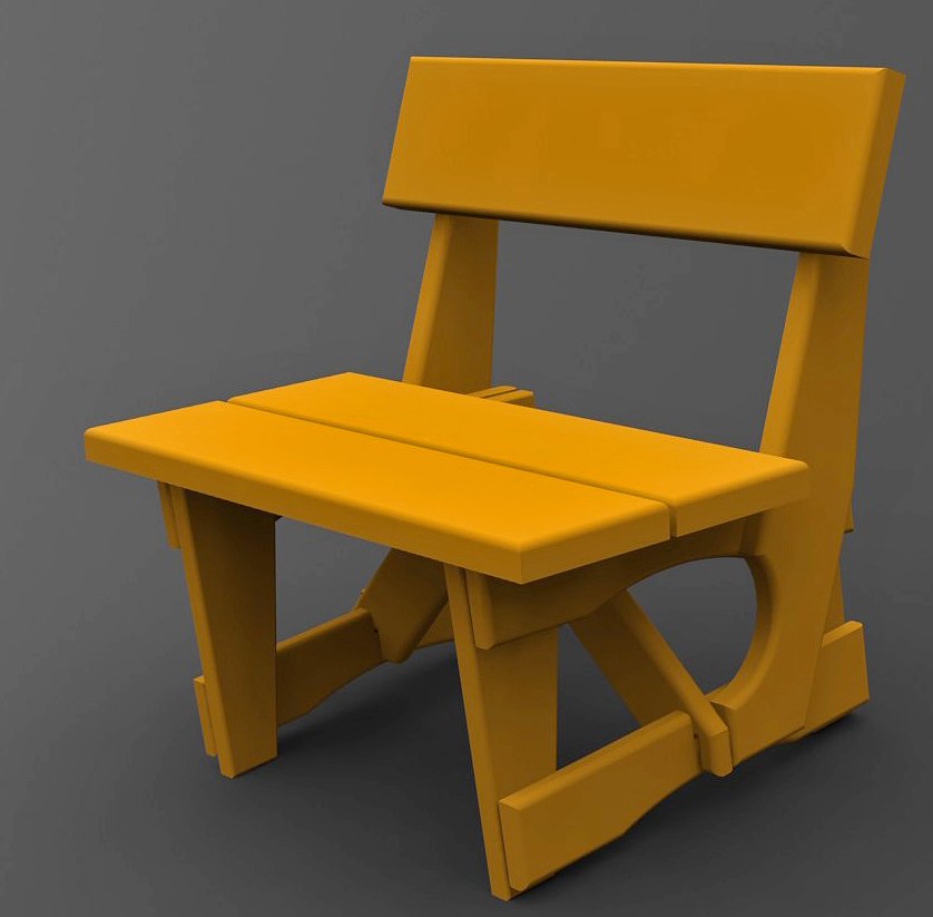 Projekt drewnianych mebli tarasowych