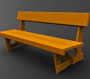 Projekt drewnianych mebli tarasowych