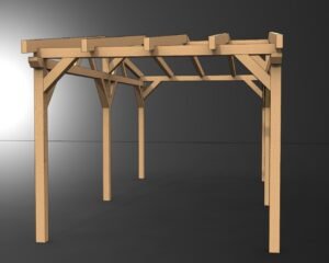 Konstrukcja drewnianego zadaszenia