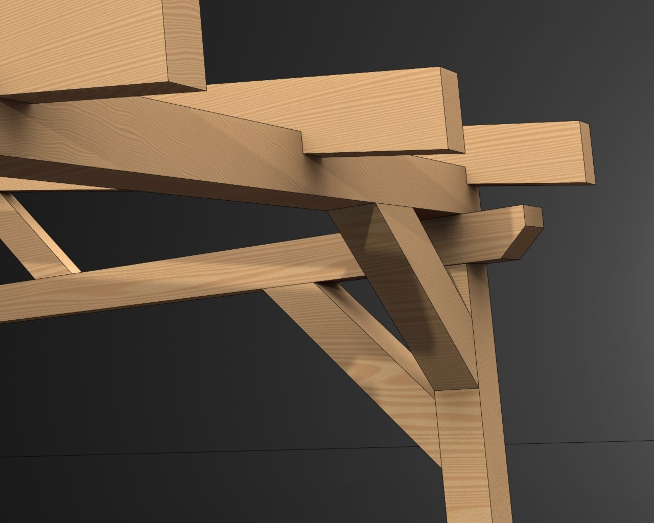 Konstrukcja drewnianego zadaszenia